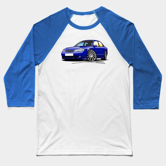 Ford Mondeo (Mk2) ST200 Blue Caricature Art Baseball T-Shirt by y30man5